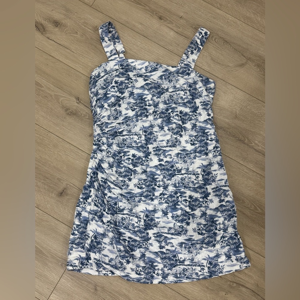 Abercrombie & Fitch Blue and White Dress